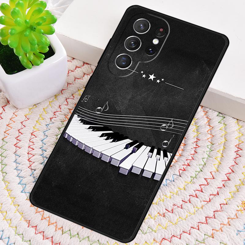Силиконовый чехол для телефона с рисунком клавиш пианино для Samsung Galaxy note 10 pro S26 S25 S24 S23 S22 S21 Plus S25Ultra Capa Cover
