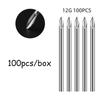 100 шт./кор. одноразовые стерильные иглы для пирсинга тела 10 г 12 г 14 г 16 г 18 г 20 г стальные стерильные одноразовые для уха носа пупка соска губы
