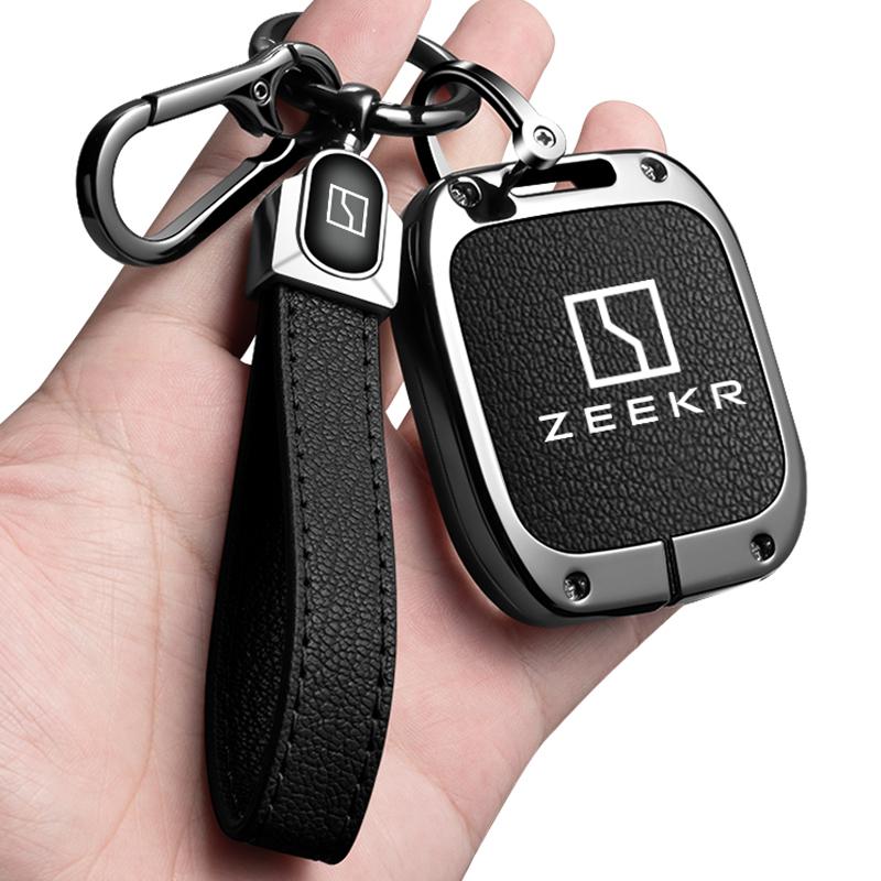 Чехол-брелок из цинкового сплава для автомобильного ключа Zeekr 001 Zeekr X Держатель корпуса брелка Брелок Аксессуары