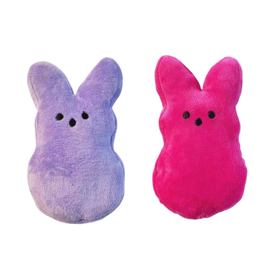 Пасхальный кролик плюшевые игрушки украшения милый кролик животное плюшевая кукла пасхальная корзина наполнители подарок для детей, 2 шт 15 см/5,9 дюйма