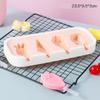Cartoon Animals Silicone Ice Cream Mold Easy Popsicle Molds with Lid and Sticks DIY Homemade Ice Lolly Ice Cream Bar Pop Molds