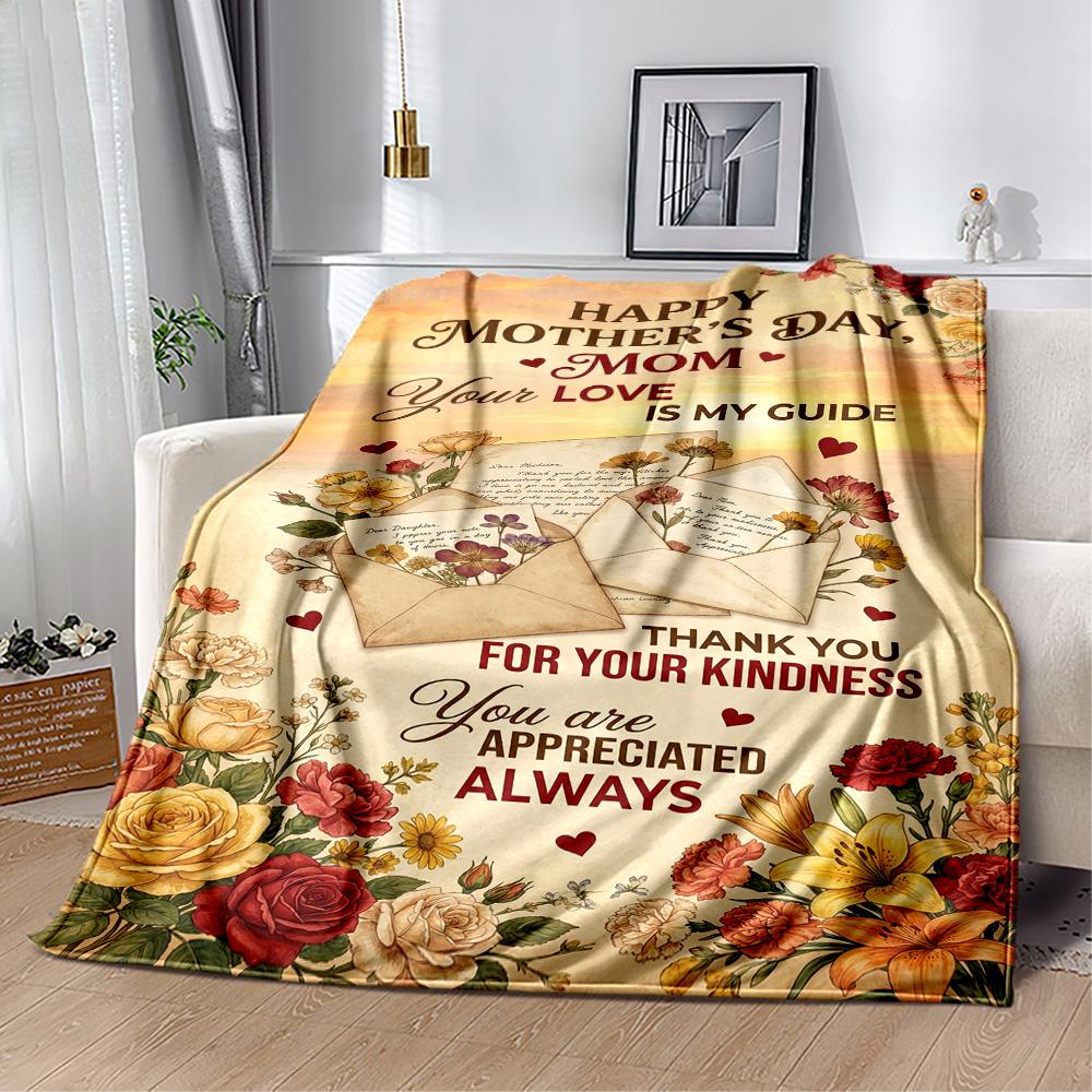 Mother's Love And Strength Blanket Suitable for sofas,travel, living rooms also a good gift for friends and family Suitable for all seasons.