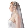 130cm Pearls Tulle Bridal Veil Vintage Waist Length Drop Veil Long Wedding Veil  Wedding Dress