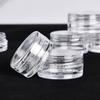 Portable Cream Jar Transparent Clear Can Tin Makeup Pot Cosmetic Bottles  for Nail Polish Skincare