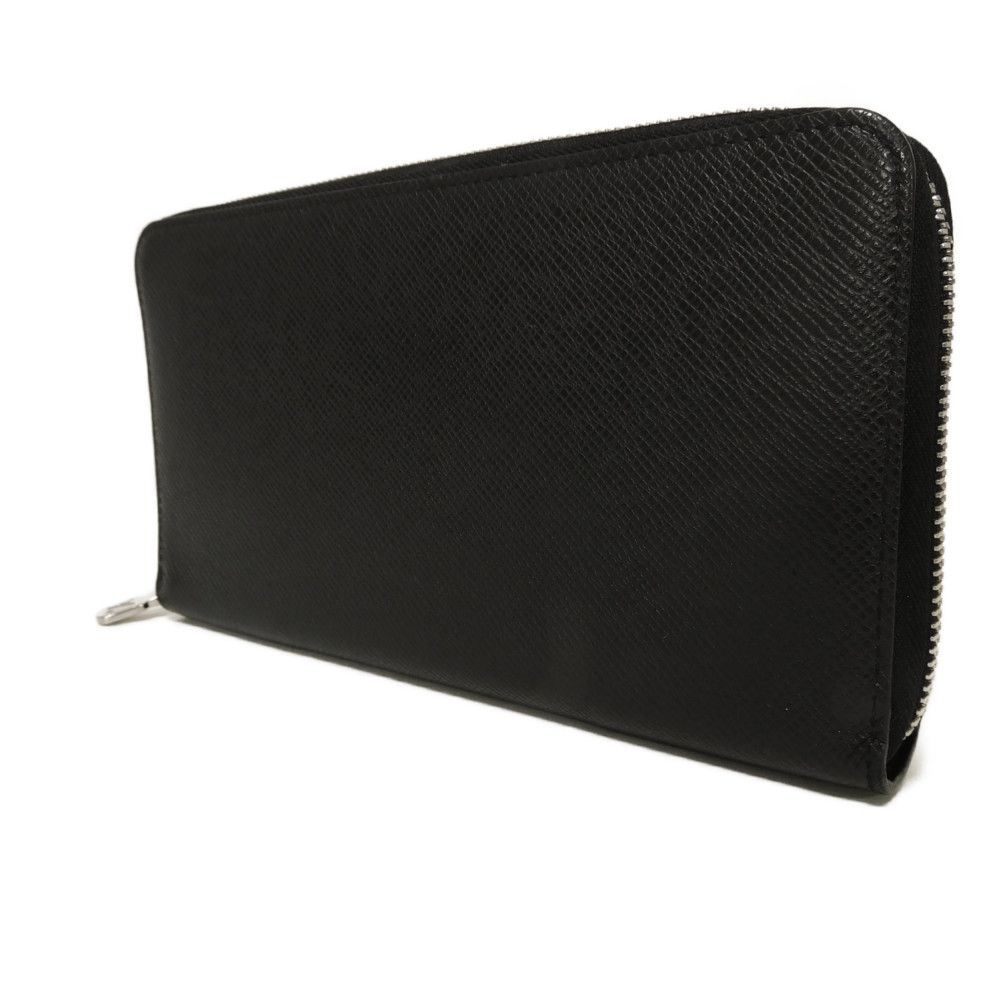 Used Zippy Organizer NM (12564) M30056 7940, New LV Logo, Black, Zip Around, RFID, Current Model Taiga Noir Men's from