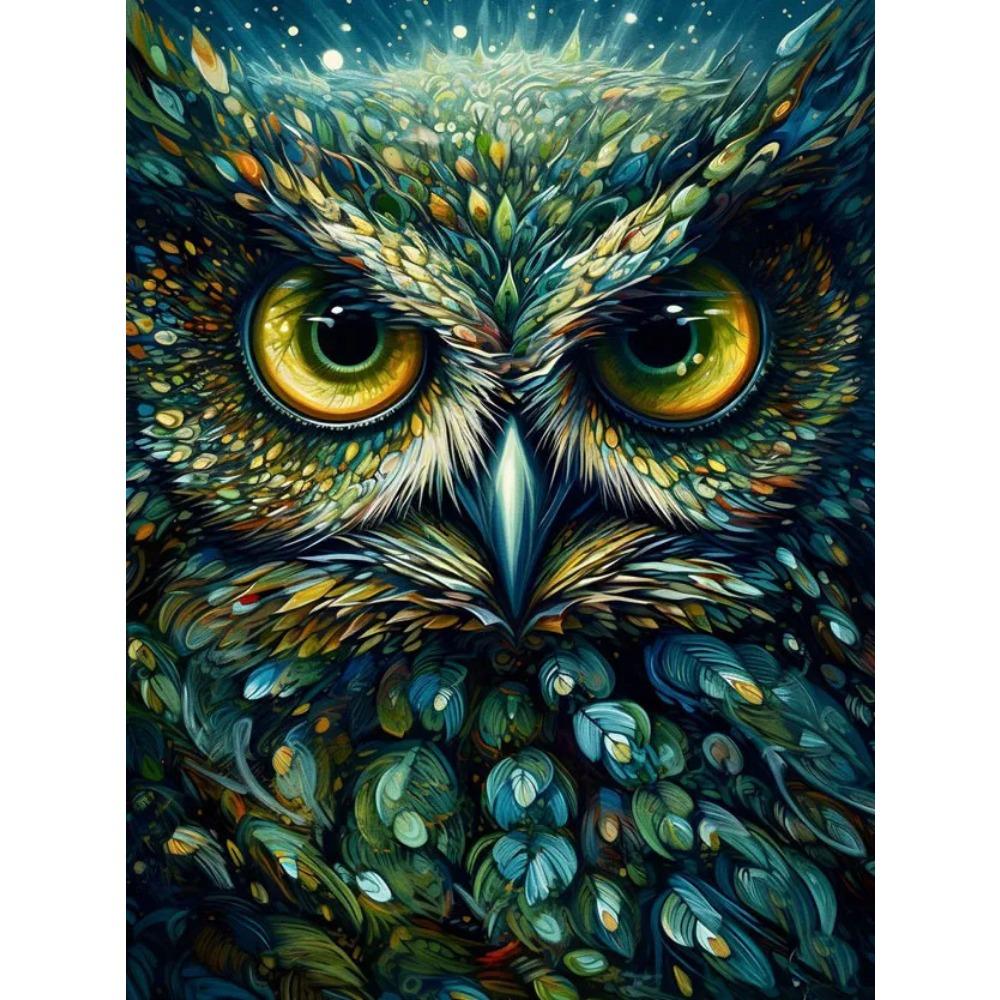Diamond Painting Full Drill Owl Round Diamond Painting Handmade Mushroom Beautiful Fox Diy Diamond Mosaic Painting Home Decoration