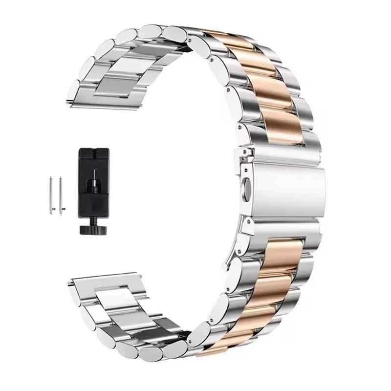 22 мм 20 мм Металлический ремешок для Samsung Galaxy Watch 7 6 5 4 40 мм 44 мм 46 мм 5Pro 45 мм Ремешок из нержавеющей стали для Amazfit Bip Huawei GT4.