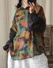Women Vintage Patchwork Print Floral TShirts Tops Spring Women Clothes Chinese Style Tshirts Tees