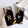 Алмазная золотая буква 'M' Для Samsung Galaxy S26 S20 FE S21 S22 23 Plus S24 Ultra S25Ultra S21+ S22Plus Золотой стеклянный чехол для телефона