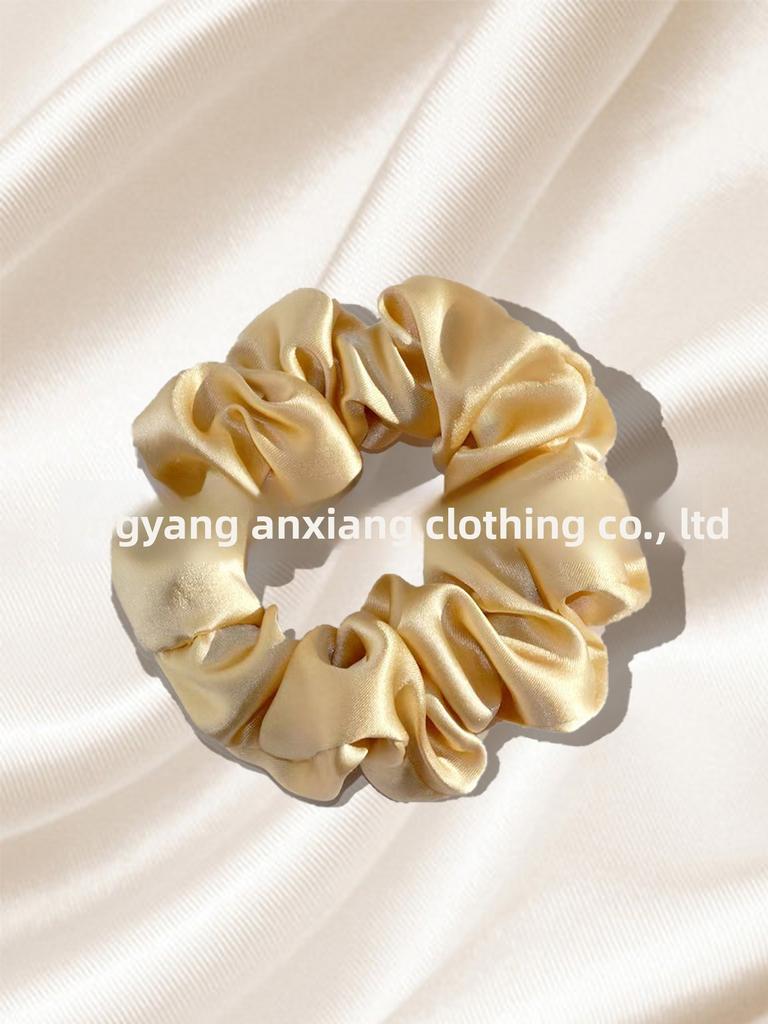 Резинка для волос из 19 момме чистого шелка, ручной работы, шелковая повязка для волос из шелка тутового дерева для женщин (4 см 6 см)