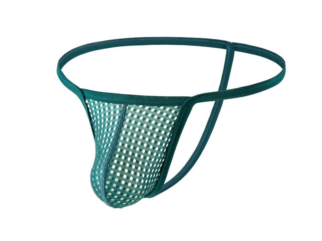 Мужские сетчатые стринги с низкой талией, сексуальное и дышащее нижнее белье для клубов - E108