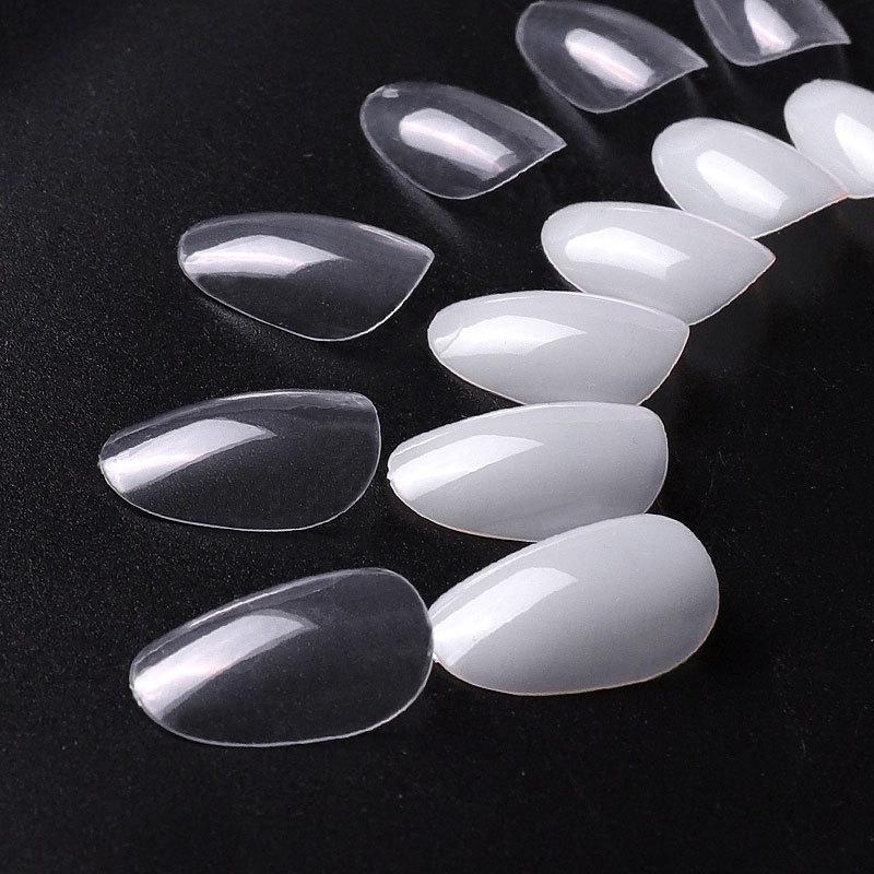 500pcs Instant Soft Gel Nail Tips Sculpted Coffin Stiletto Full Cover Press On Nail Tips Soak Off Salon Custom Nails