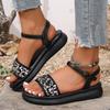 Fashion Fashion Sequin Platform Sandals Women Summer 2025 Thick Bottom Non Slip Sandles Woman Outdoor Ankle Buckle Sandalias De Mujer