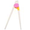 1 Pair Children"s Training Chopsticks Flat Rounded Head Reusable Learning Chopstick Helper