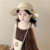 Korean Style Floral Straw Hat Spring Summer Baby Sun Hat Trendy Children Straw Hats  for Kids