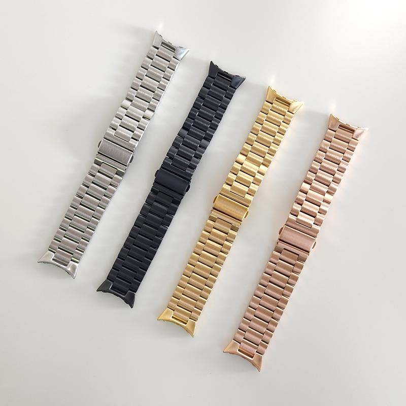 Нержавеющая сталь Браслеты для Pixel Watch Для Google Pixel Watch Классический Металлический Ремешок Запасной Ремешок Аксессуары для Часов