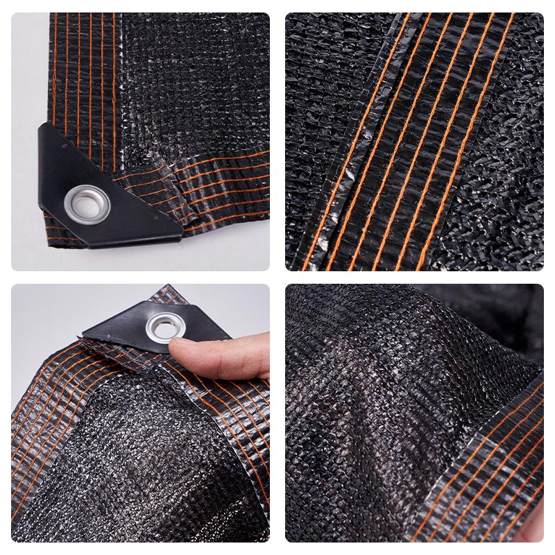 Thickened Anti-Aging Black Shade Net: Agricultural & Carport Sunscreen