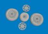 Eduard 1/48 Brassin P-39 Airacobra Early Type Wheels (for Arma Hobby) Plastic Model Kit Parts EDU6481051 (Airplane)