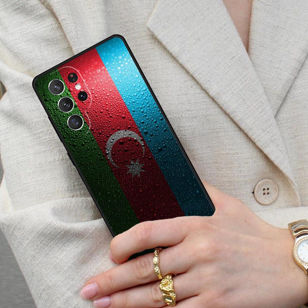 Чехол для телефона с флагом Азербайджана для Samsung Galaxy S26 Ultra S25 S24 S23 S22 S21 S20 Note10
