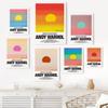 Andy Warhol Sunset Art Print and Poster Abstract Landscape Coloful Canvas Painting Pop Nodic Wall Decor Picture For Living Room