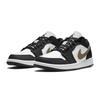 Jordan Air Jordan 1 Abrasion Resistant Breathable Low top Skateboard Shoes Unisex Black Gold 553558-152(Team963-SBOX)