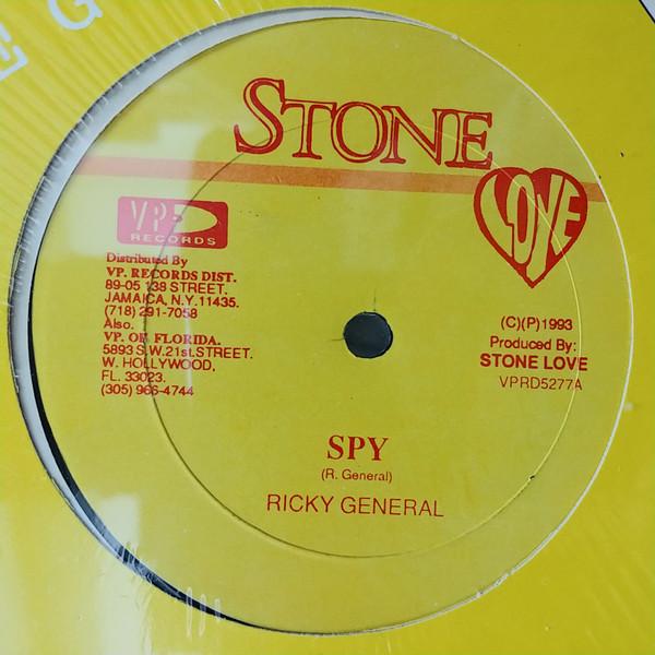 12-дюймовая пластинка RICKY GENERAL NINJA KID Spy Right Or Wrong VPRD5277 Stone Love 1993 США Регги Ска Даб Б/у
