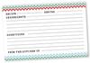 Inkdotpot Recipe Card 6x4 Inch Single-Sided Recipe Design Cards Chevron Recipe Cards Wedding-Bridal Shower-Baby Shower- Pack of