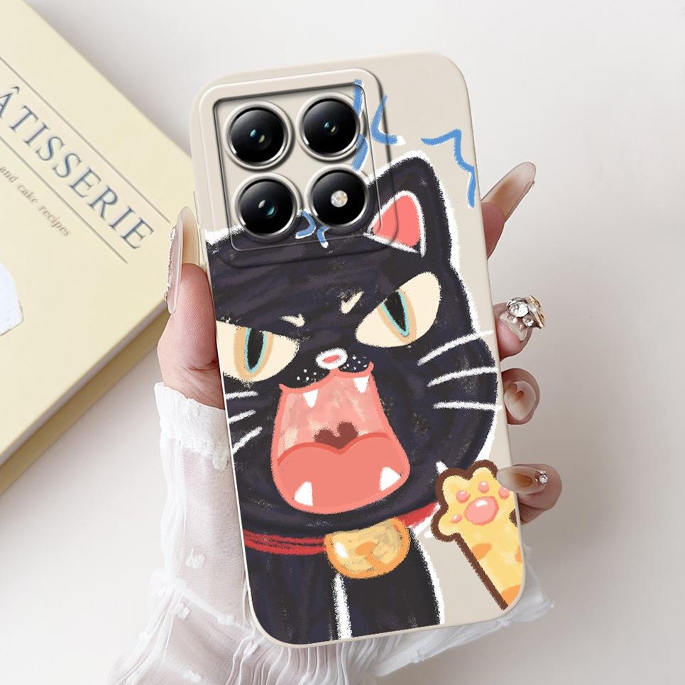 Cartoon Fashion Back Cover For Mi 14T Pro Xiaomi Phone Case Silicone Soft Dragon Astronaut Black Cat Funda Bumper Xiomi 14T Pro
