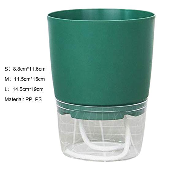 Цветочный горшок с автоматическим поливом, устойчивый к коррозии ПП, горшок для суккулентов для офиса