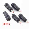 5pcs 3.5mm*1.35mm Male To 5.5mm*2.1mm Female Plug DC Power Connector Adapter Laptop AC DC Jack Adaptor