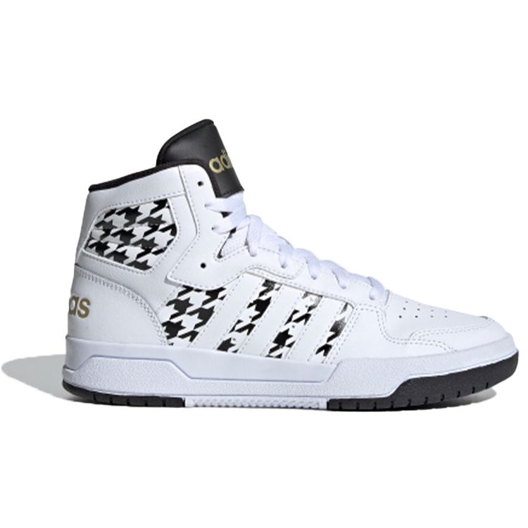 Adidas Женские кроссовки Neo Entrap Mid из синтетической кожи, высокие, белые, черные FY3938