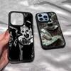 The-Clowns-horrors-T-Terrifier Black Silicone Hard Plastic Phone Case For Iphone 17 Air 16 15 14 13 12 11 Pro Max PC+TPU Cover