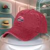 Japanese Style Crane Ocean Wave Print Mens Baseball Cap Vintage Snapback Adjustable Curved Brim Unisex Hat