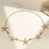 Elegant Starfish Waist Chain Shell Beads Belly Chains Sea Star Imitation Pearl Body Chain  Beach