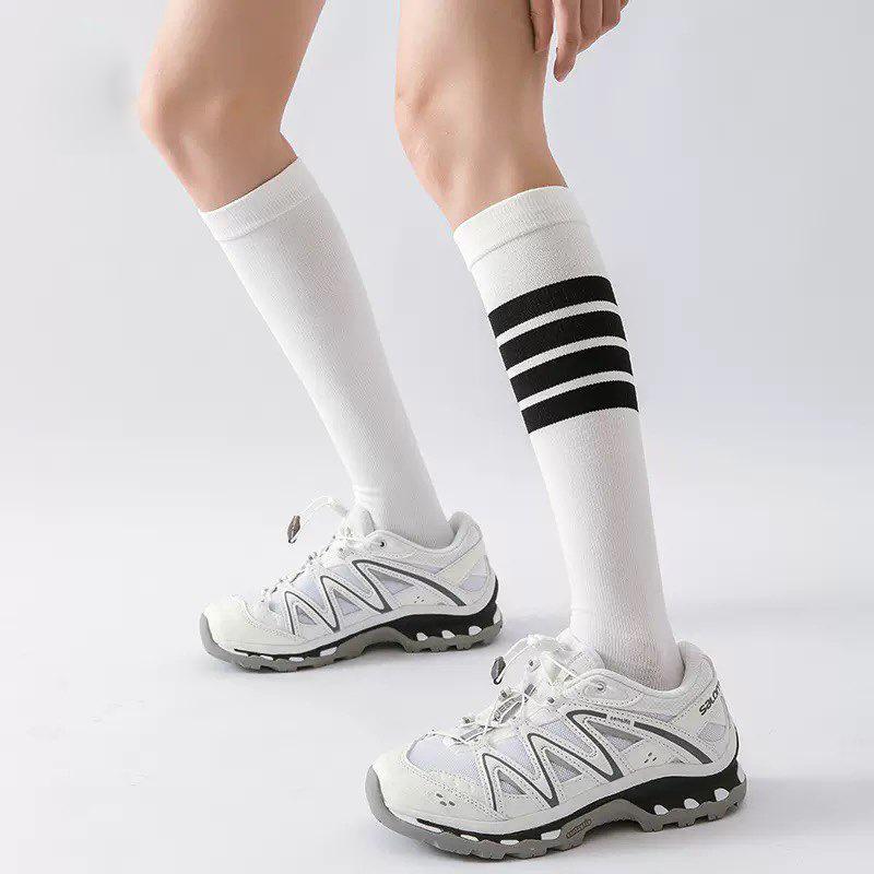 Sports Socks Pressure Compression Calf Socks Badminton Tennis Running ******** Rope Football Fitness Skiing Medium Long Socks