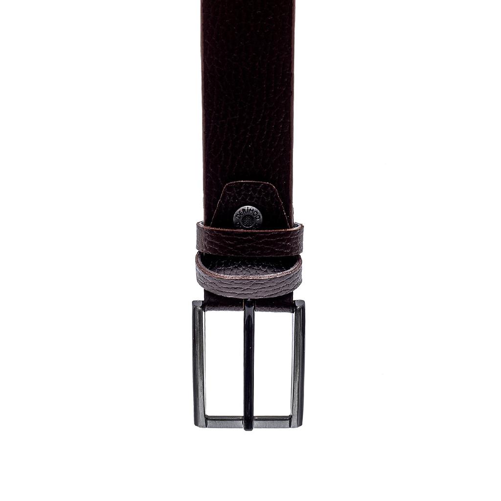 Мужской черный кожаный ремень