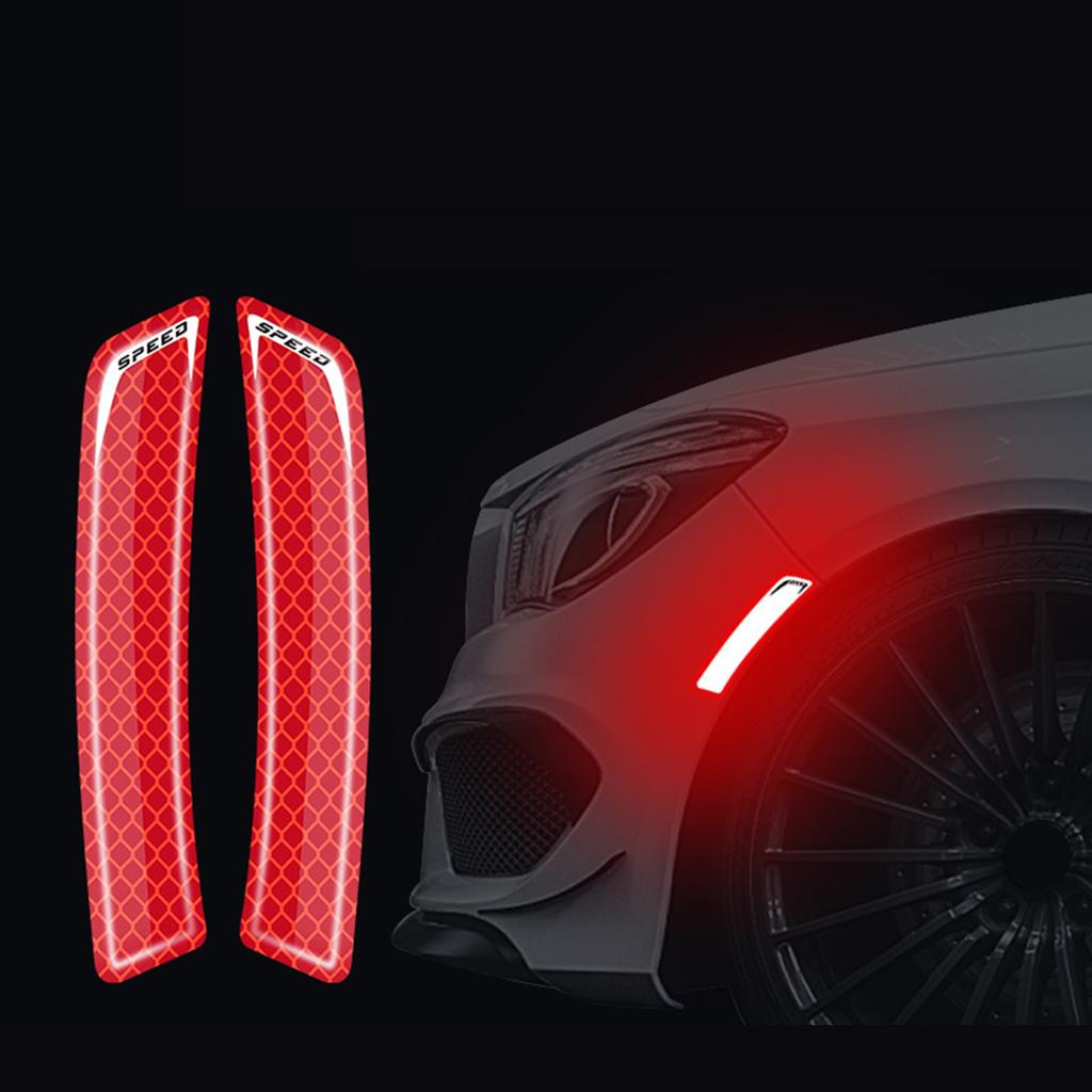 2 шт. светоотражающие наклейки на колеса из ТПЭ, предупреждающие светоотражающие полоски, универсальные наклейки для автомобилей, грузовиков, мотоциклов