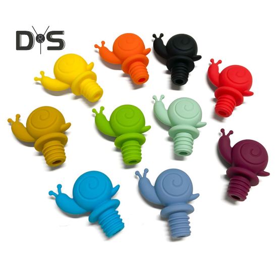 Пробка для винной бутылки в виде улитки с 3D-дизайном, герметичная винная пробка, пищевой силикон, герметик для стеклянных бутылок вина и пива, заглушки для красного вина, аксессуар для сохранения