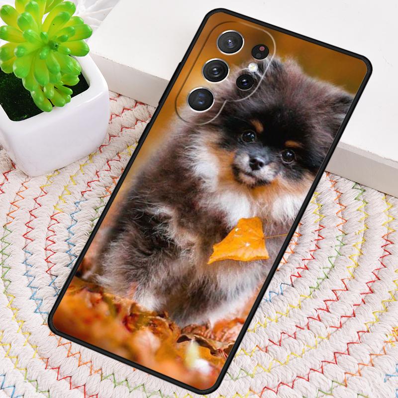 Pomeranian puppy dog TPU Phone Case For Samsung Galaxy note 10 pro S26 S25 S24 S23 S22 Ultra Plus S21 FE S20 Shockproof Cover