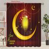 2 шт. - занавеска с принтом на исламскую мусульманскую тему Ид - роскошная штора Moon - украшение для гостиной и спальни