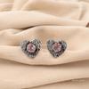 Morganite Gemstone 925 Sterling Silver Unique Engagement Stud Earrings Jewelry EE-143-6