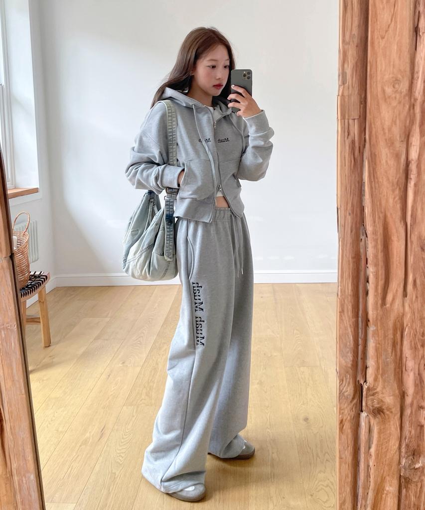 Muahmuah [Набор] Худи на молнии regular fit и брюки [9 цветов] (Тип B)