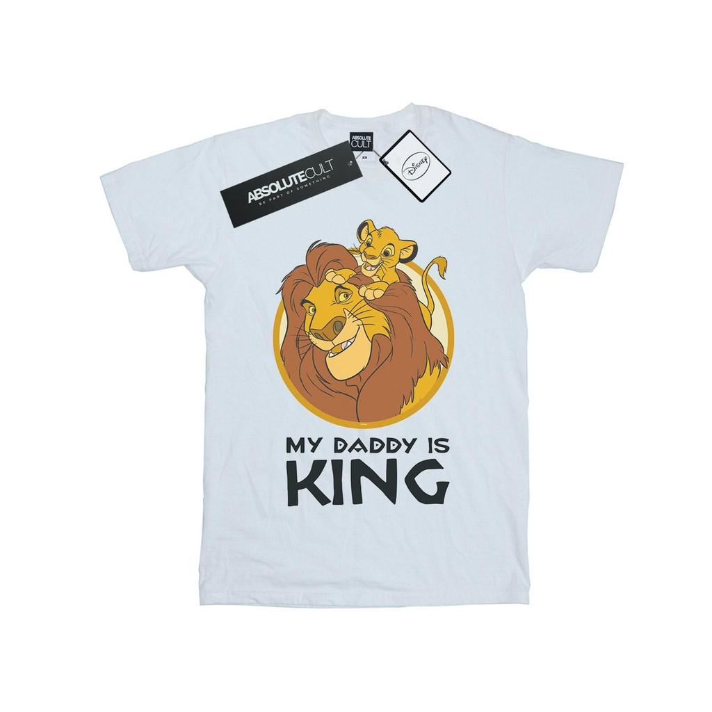 Disney Womens/Ladies The Lion King My Daddy Is King Cotton Boyfriend T-Shirt