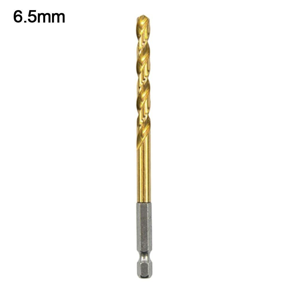 1.5-6.5mm Twist Drill Titanium Plated Wood Drilling New Power Accessory