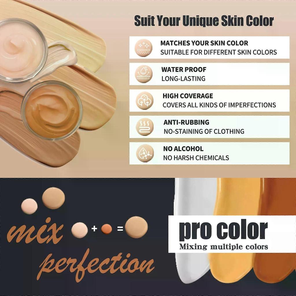 Waterproof Body Concealer Kit, Full Coverage Color Corrector Set for All Skin Tones