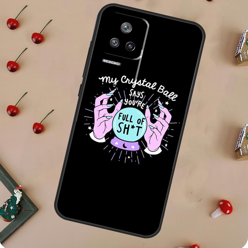 Girly Pastel Witch Goth Case For Xiaomi 14 13 11T 12T 13T Pro 12 Lite POCO X6 X3 X4 X5 M6 Pro M5s F3 F5 Pro Cover