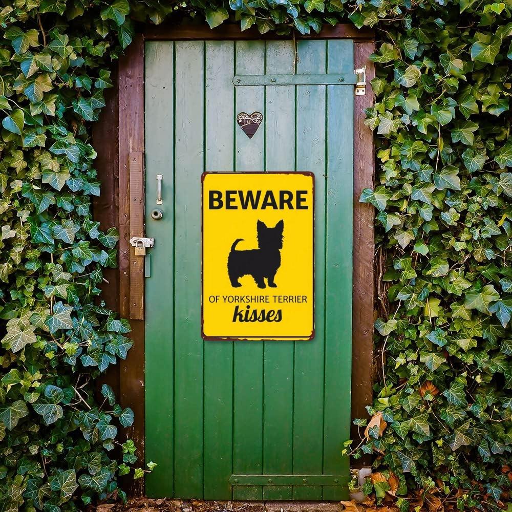Винтажная забавная табличка для домашних животных йоркширский терьер металлическая жестяная вывеска корги немецкая овчарка художественный плакат собака паб бар домашний декор комнаты настенная тарелка