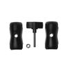 95mm Durable Short Long Bicycle Motorcycle Phone Holder Double Socket Arm for Ram Mount Ball Bases
