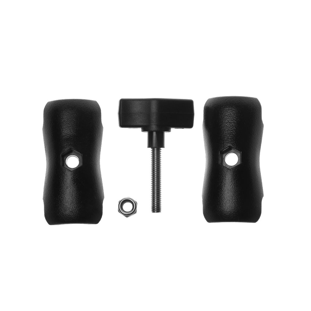 95mm Durable Short Long Bicycle Motorcycle Phone Holder Double Socket Arm for Ram Mount Ball Bases