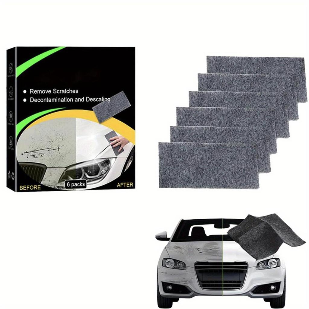 6 шт. улучшенная наноблестящая ткань для удаления царапин с автомобиля-наноблестящая ткань для удаления царапин для транспортных средств, ремонт глубоких царапин на автомобильной краске